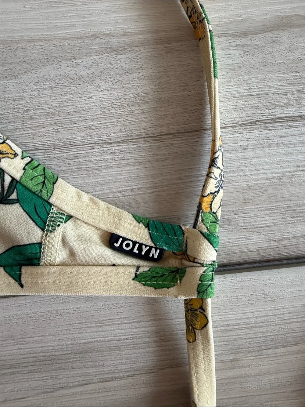 Jolyn Tomcat Bikini Top Yellow XS EUC